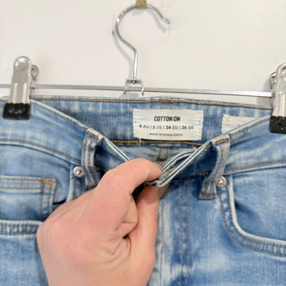 Cotton On Light Wash High Rise Skinny Jeans Size 6