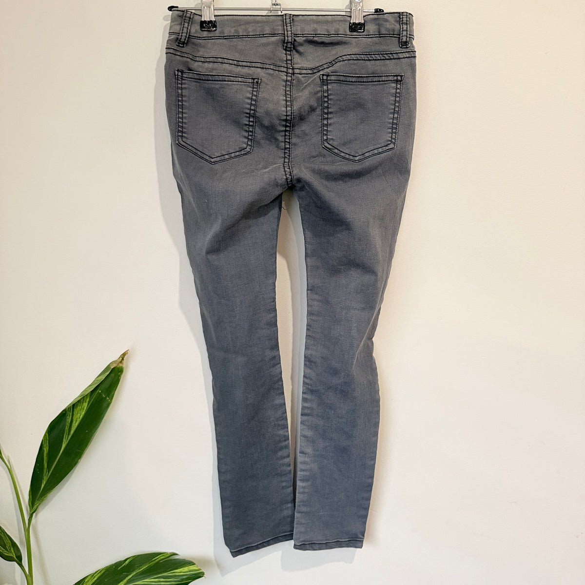 Seed Teen Grey Ripped Knee Skinny Jeans Size 12