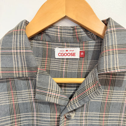 CGOOSE Grey and Red Check Shirt Size S