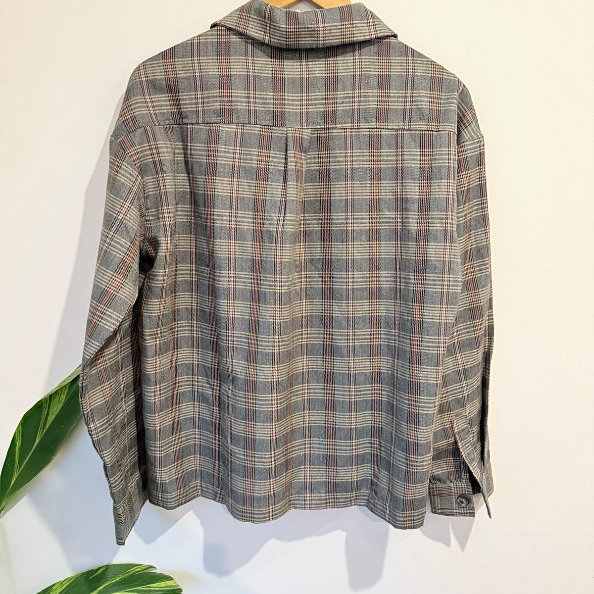 CGOOSE Grey and Red Check Shirt Size S