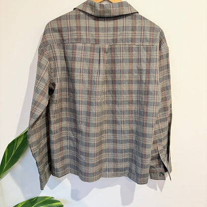 CGOOSE Grey and Red Check Shirt Size S