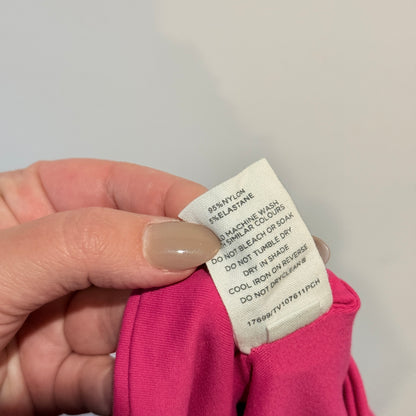 Glassons Hot Pink One Shoulder Crop Top Size XS