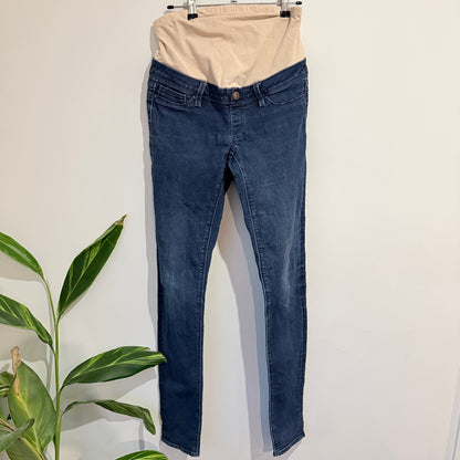 Mid Blue Maternity Skinny Jeans