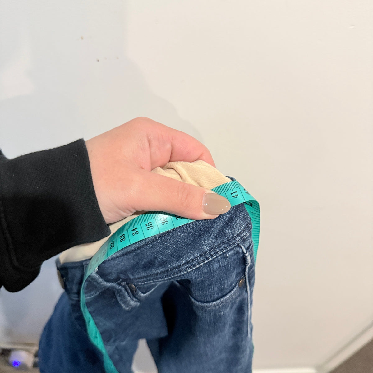 Mid Blue Maternity Skinny Jeans