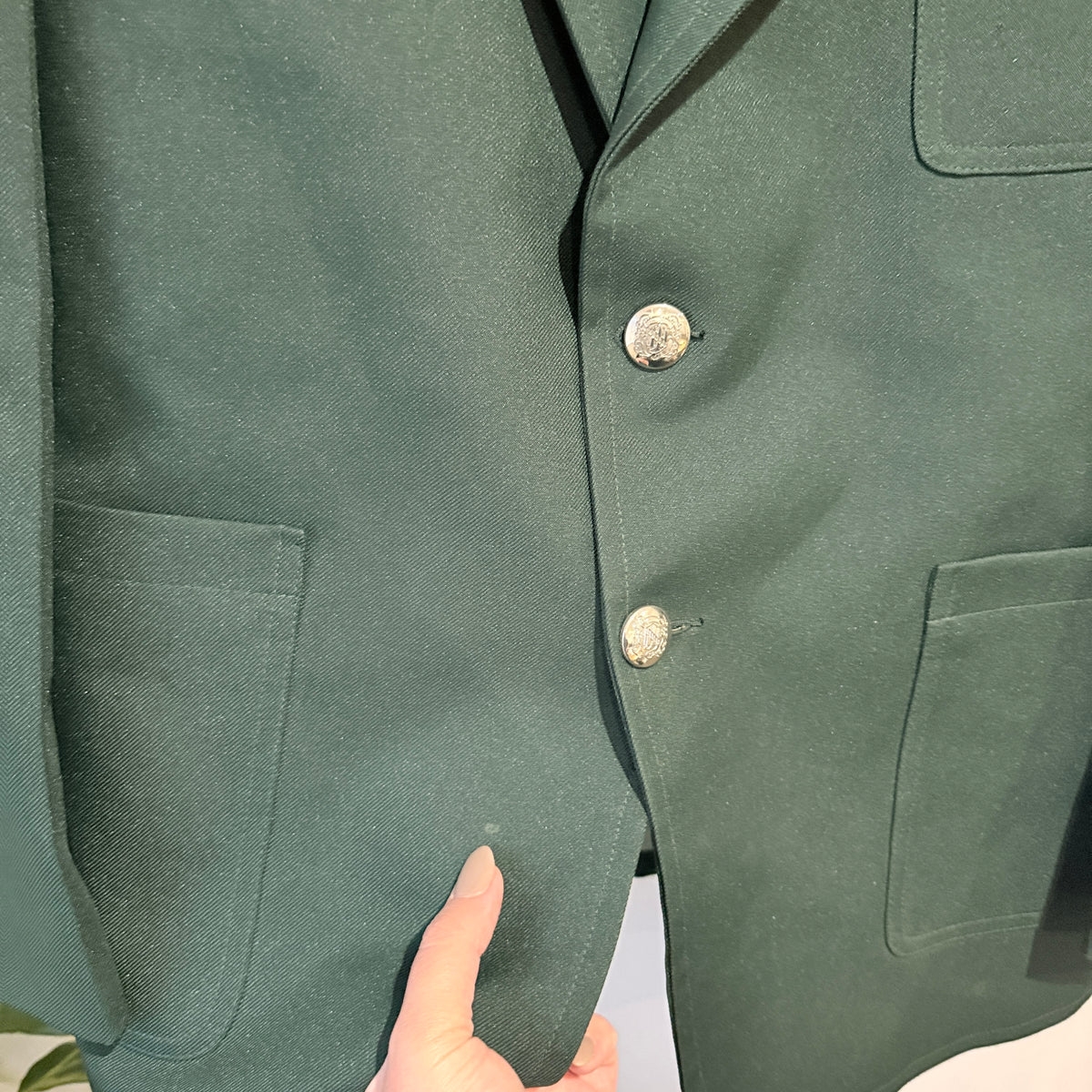 Continental Leisure Wear Dark Green Vintage Blazer Size 100cm