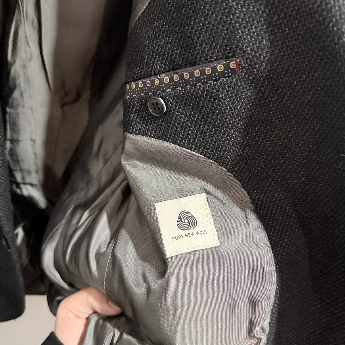 Cambridge Charcoal Pure Wool Blazer Size 104