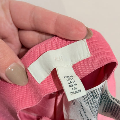 H&M Pink Tailored Trousers Size 14
