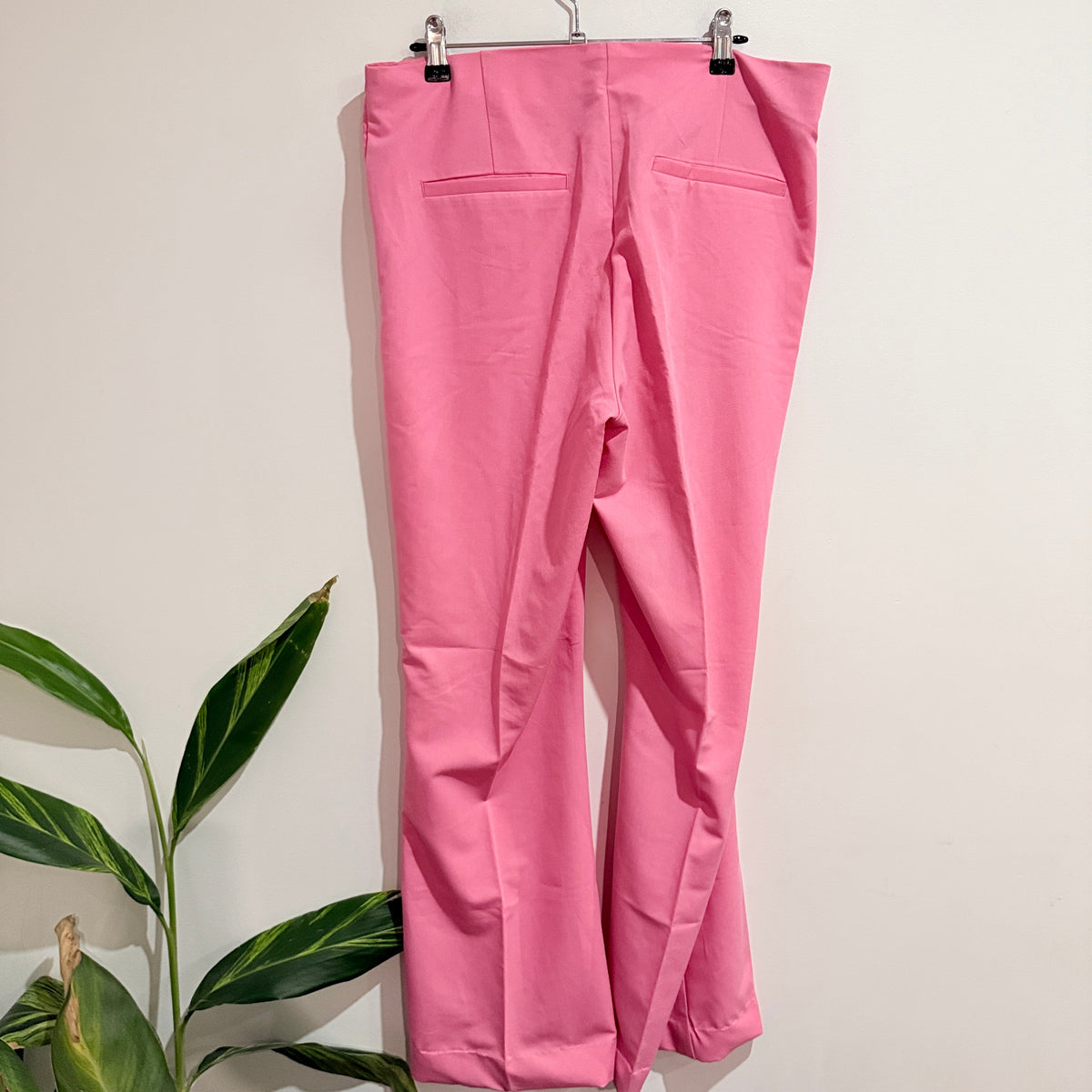 H&M Pink Tailored Trousers Size 14
