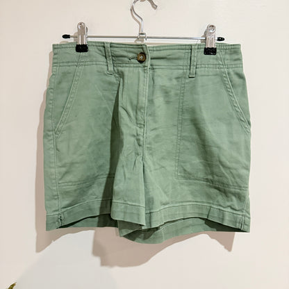 Dotti Sage Green Cotton Shorts Size 8