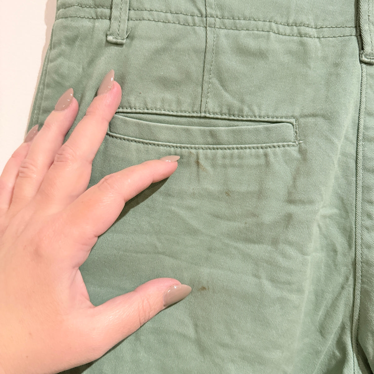 Dotti Sage Green Cotton Shorts Size 8
