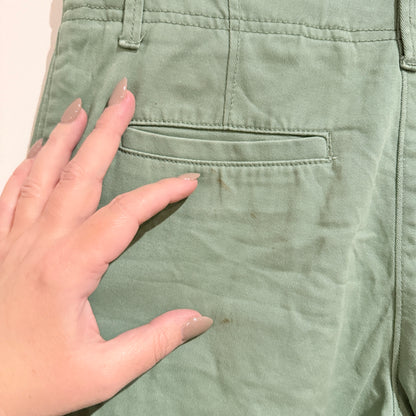 Dotti Sage Green Cotton Shorts Size 8