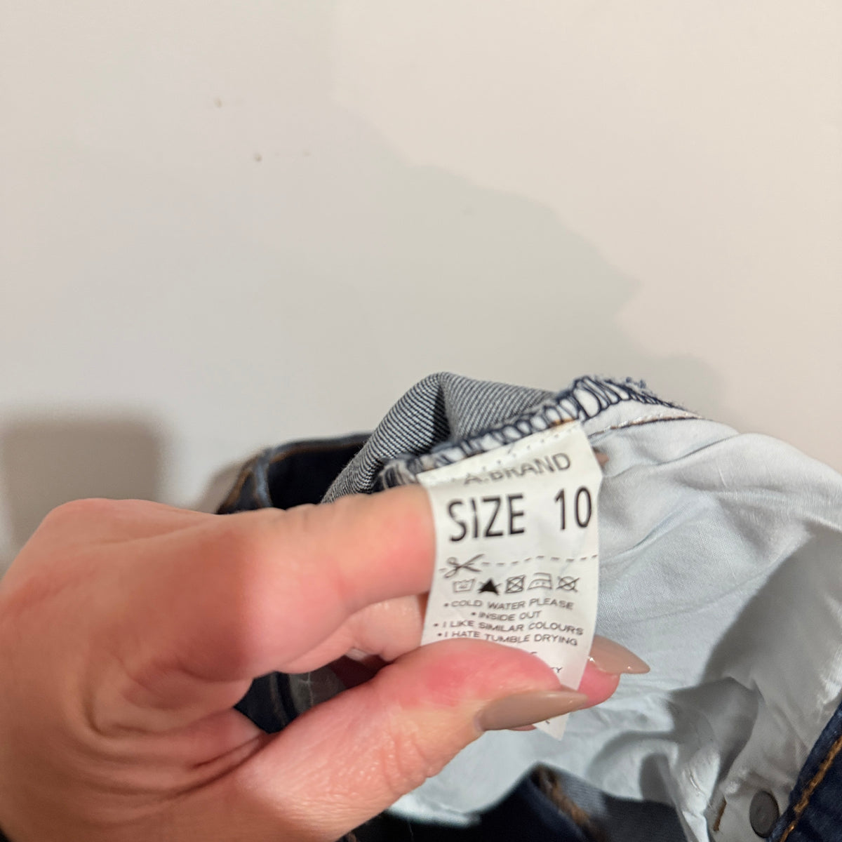 Abrand Dark Indigo Mid Skinny Jeans Size 10