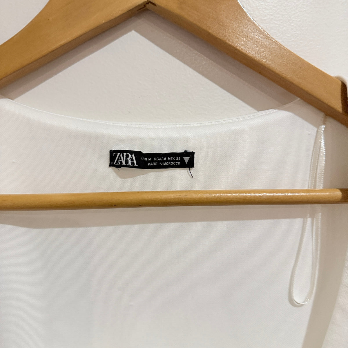 Zara White Square Neck Bodysuit Size M