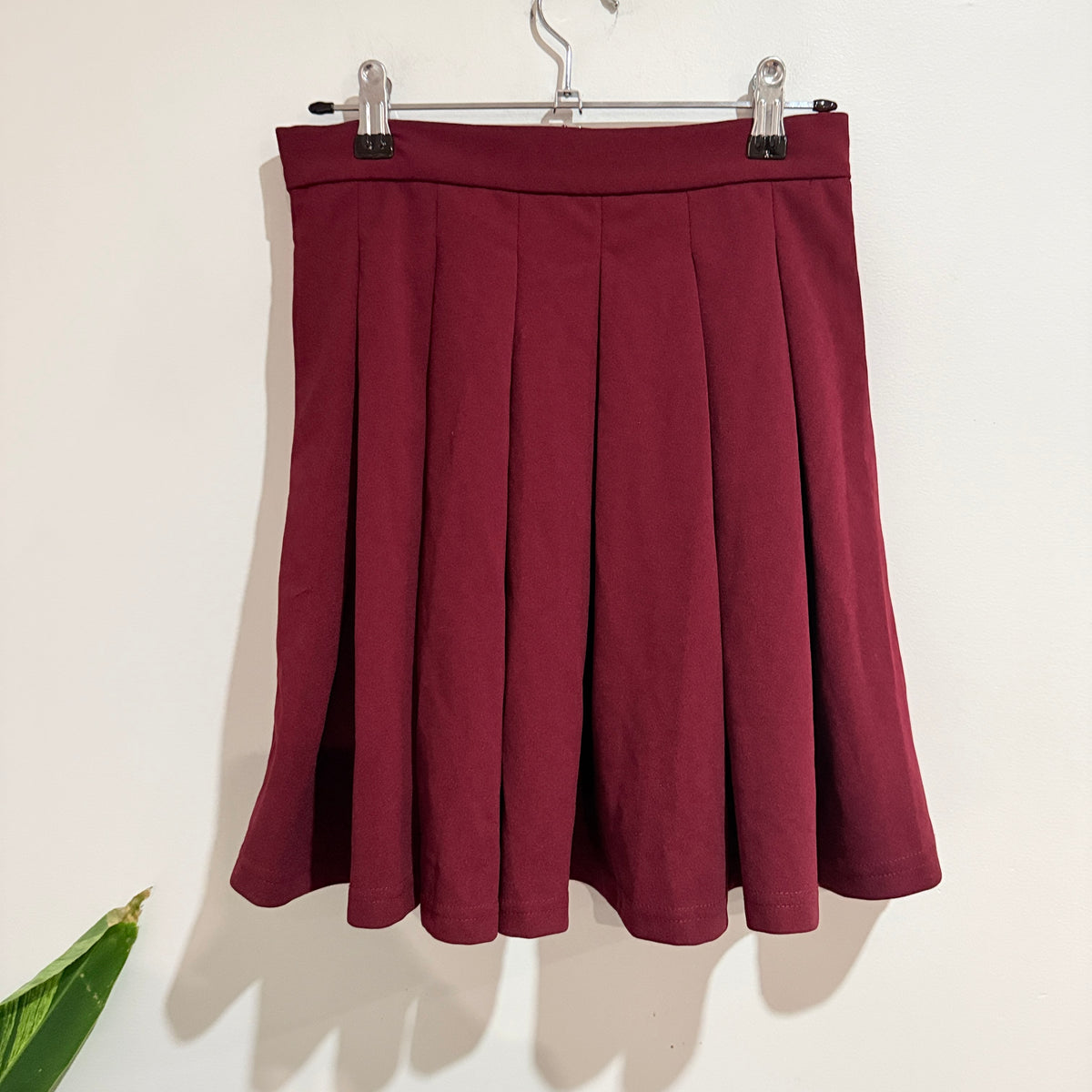 Shein Box-pleated Skater Skirt Size S