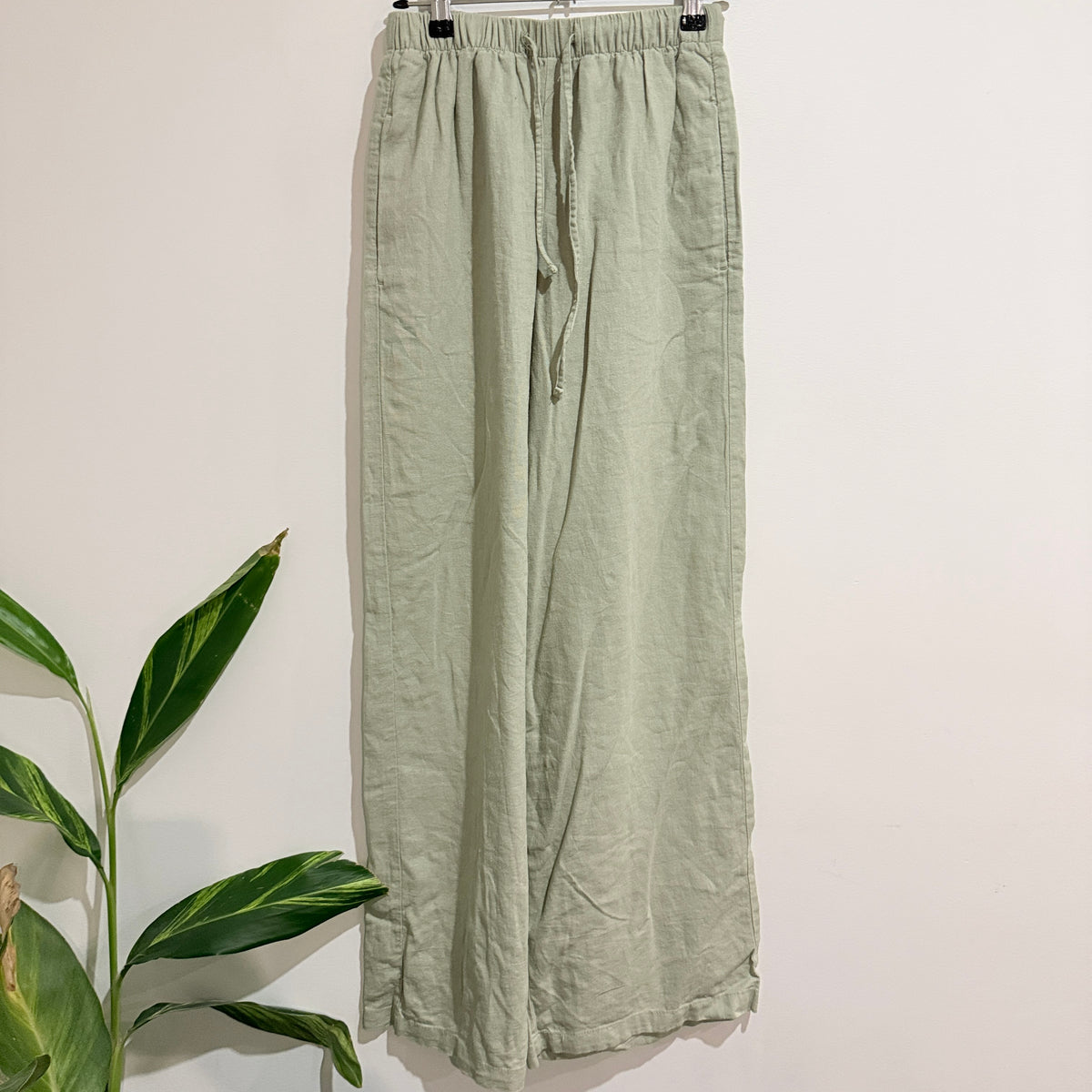 Anko Linen Drawstring Pants Size 6