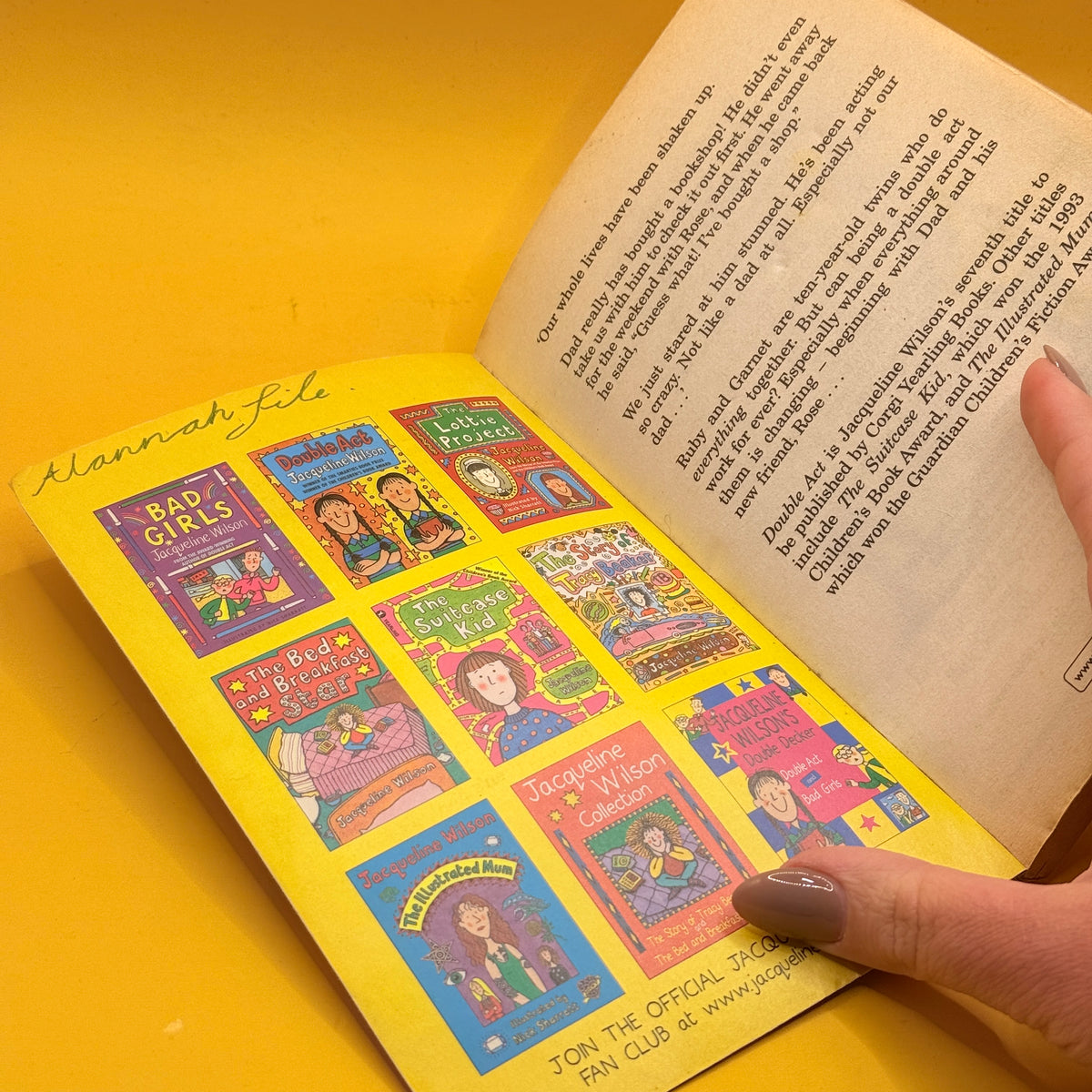 Double Act by Jacqueline Wilson