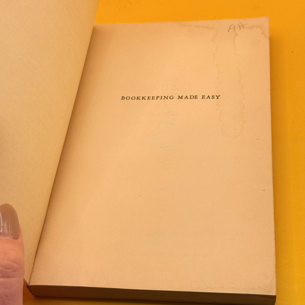 Bookkeeping Made Easy by Alexander L. Sheff (1966)