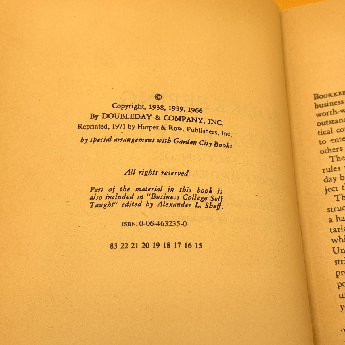 Bookkeeping Made Easy by Alexander L. Sheff (1966)