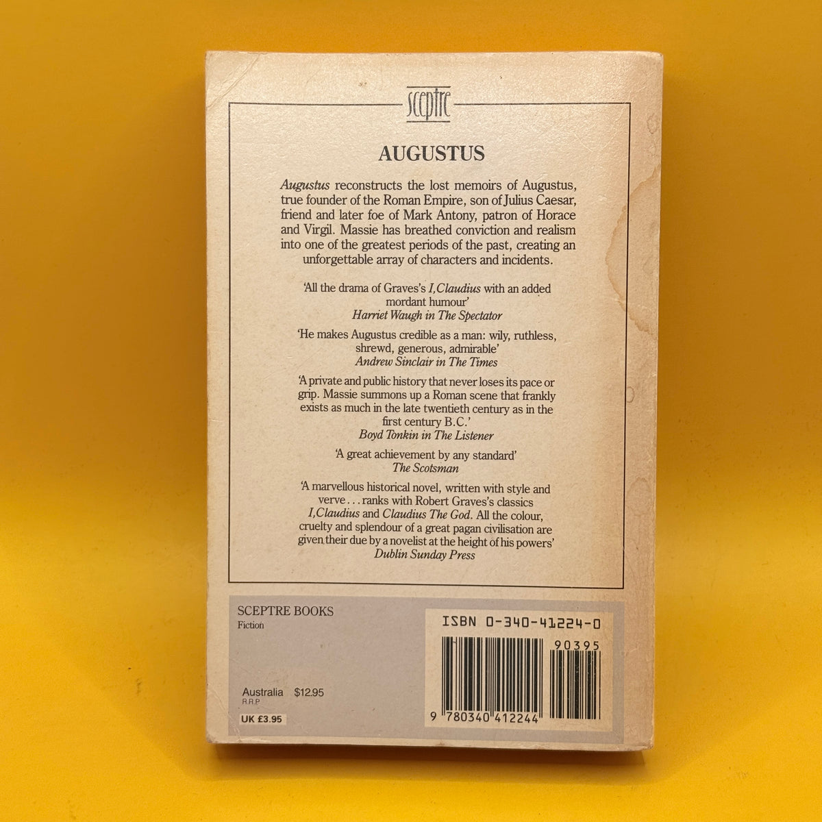 Augustus by Allan Massie (Sceptre Ed, 1986)