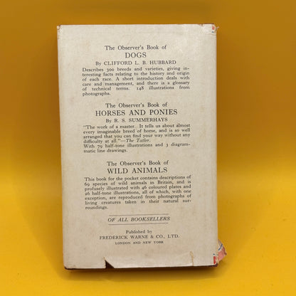 The Observer’s Book of Cats by Grace Pond (1959)