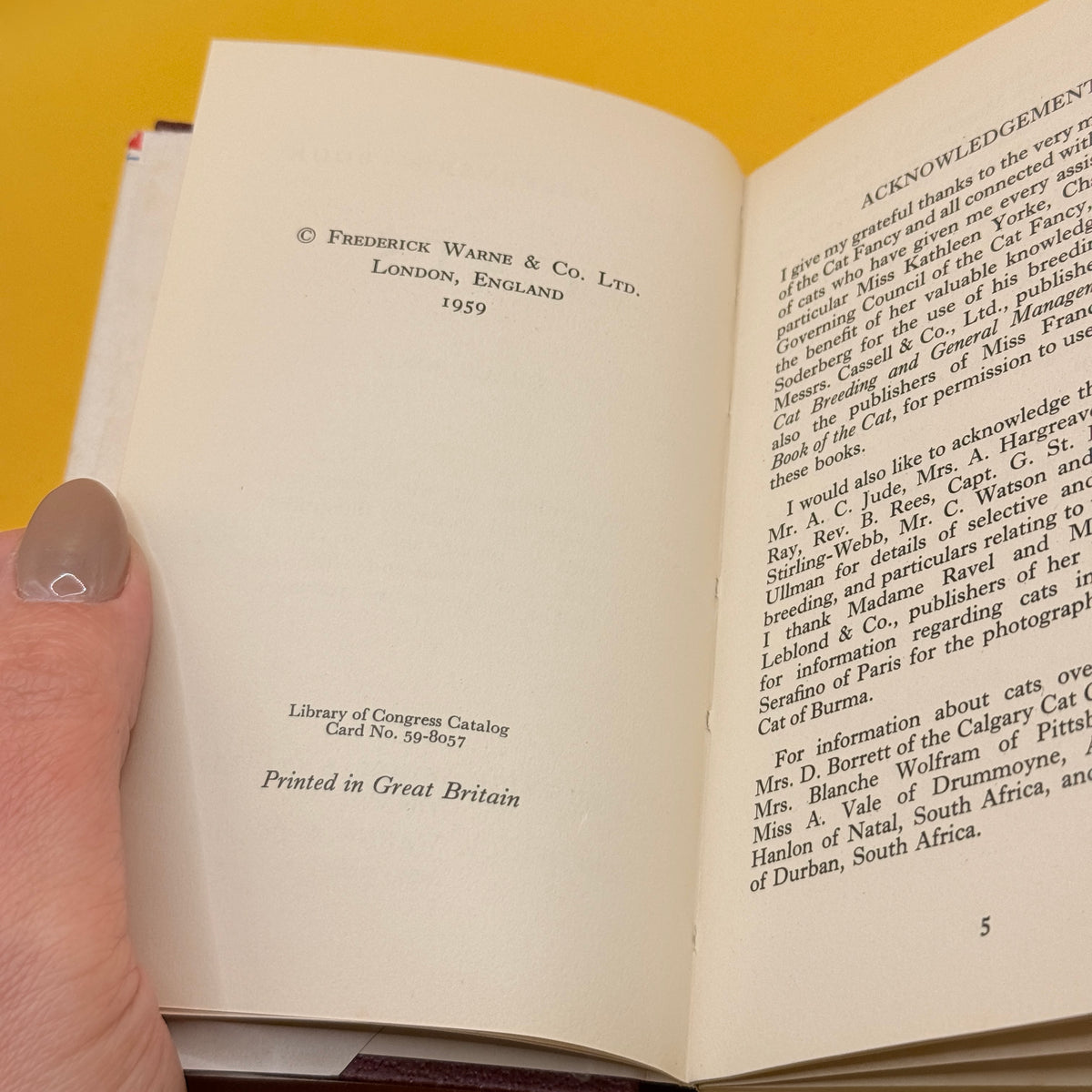 The Observer’s Book of Cats by Grace Pond (1959)