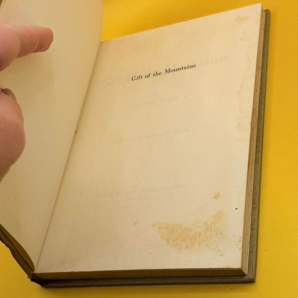 Gift of the Mountains by Ester Wier (1963)