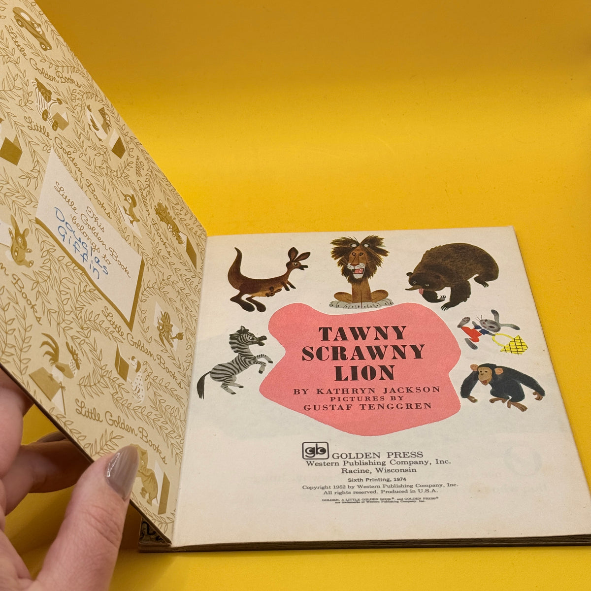 Tawny Scrawny Lion by Kathryn Jackson (1958)