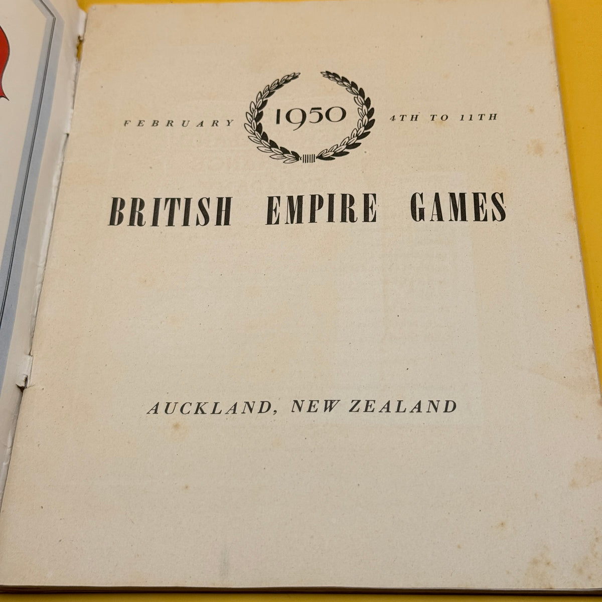British Empire Games New Zealand: Auckland 1950 Official Souvenir by B. W. Barnett (1950)