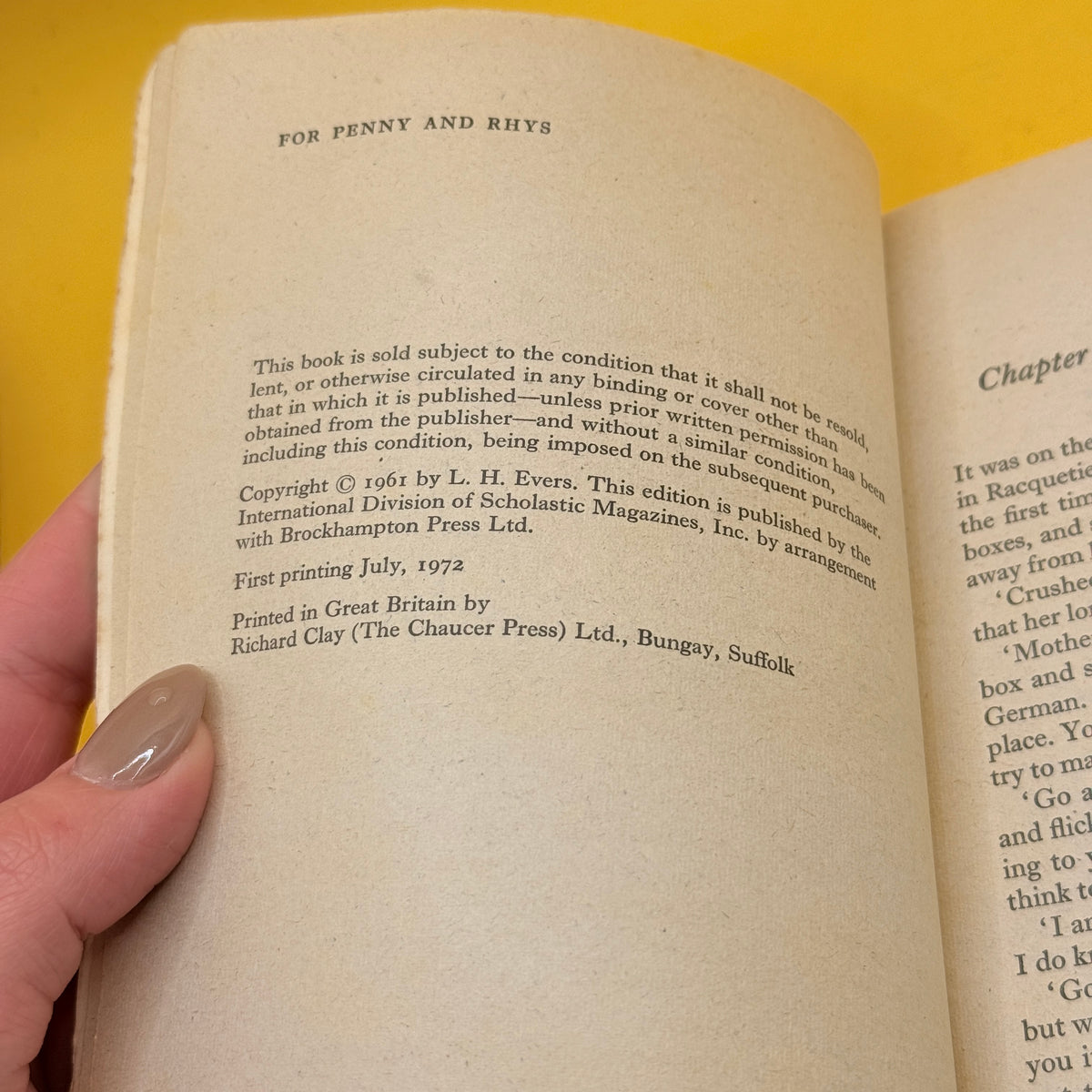The Racketty Street Gang by L. H. Evers (1972)