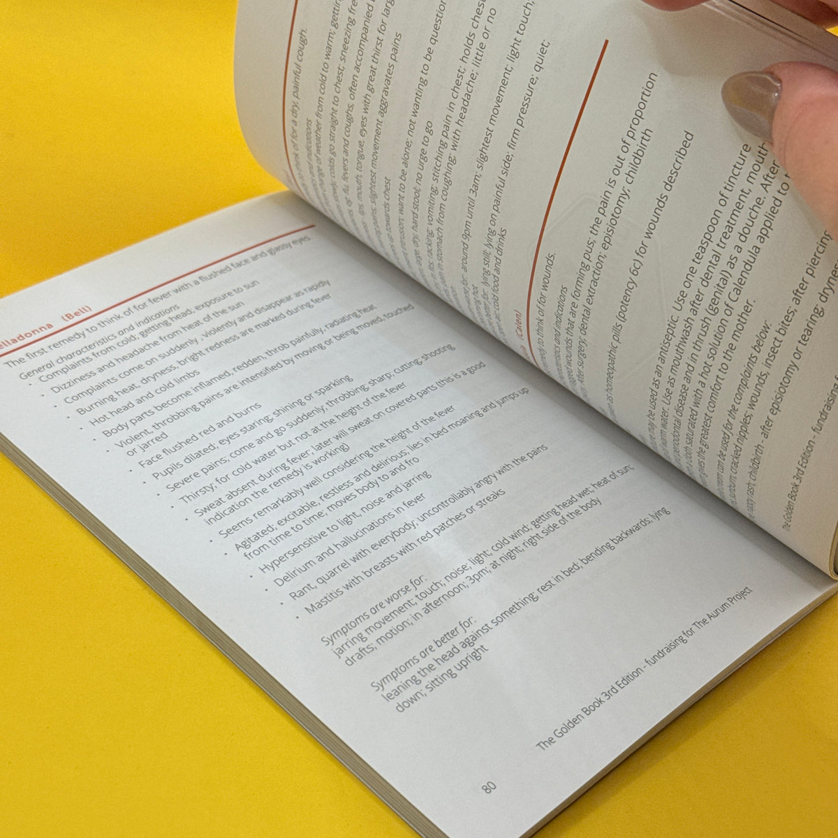 The Golden Book: A Handy Health Resource for Barefoot Homeopaths by The Aurum Project