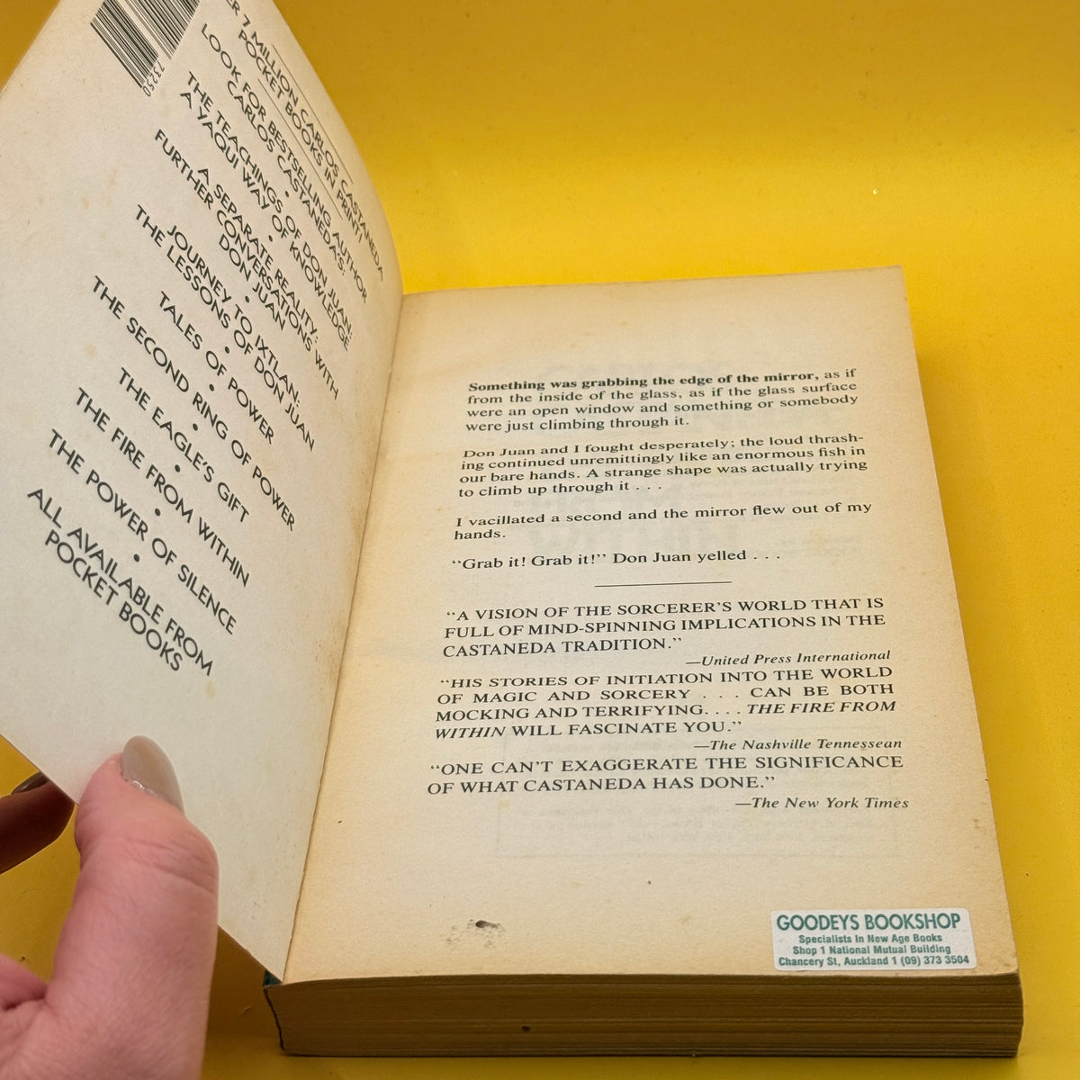 The Fire from Within by Carlos Castaneda (1991)