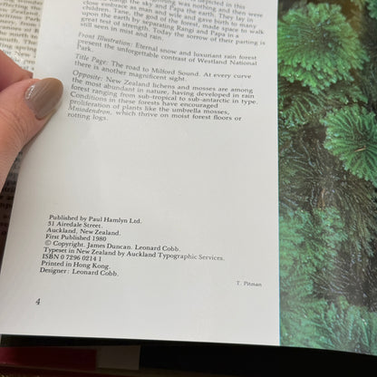 New Zealand's National Parks by James Duncan and Leonard Cobb (1980)
