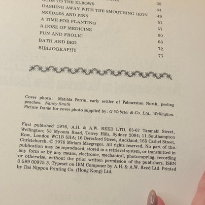 Etiquette & Elbowgrease: Housekeeping in Victorian New Zealand by Miriam Macgregor (1976)