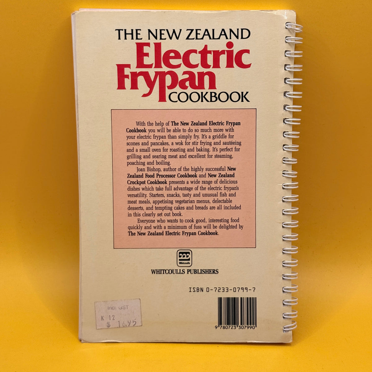 The New Zealand Electric Frypan Cookbook by Joan Bishop