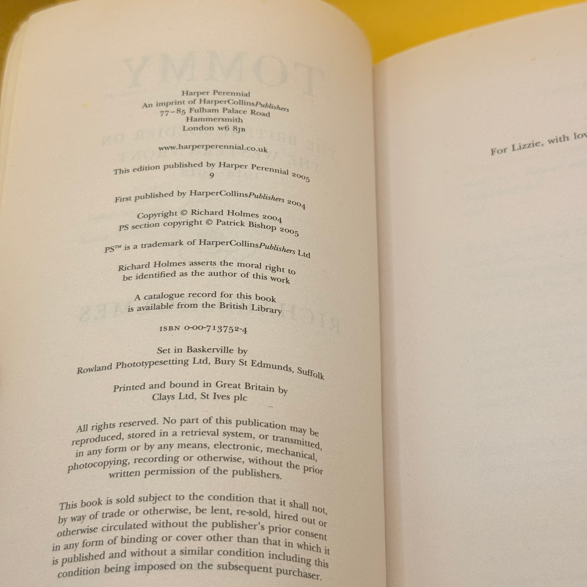 Tommy: The British Soldier on the Western Front 1914–1918 by Richard Holmes