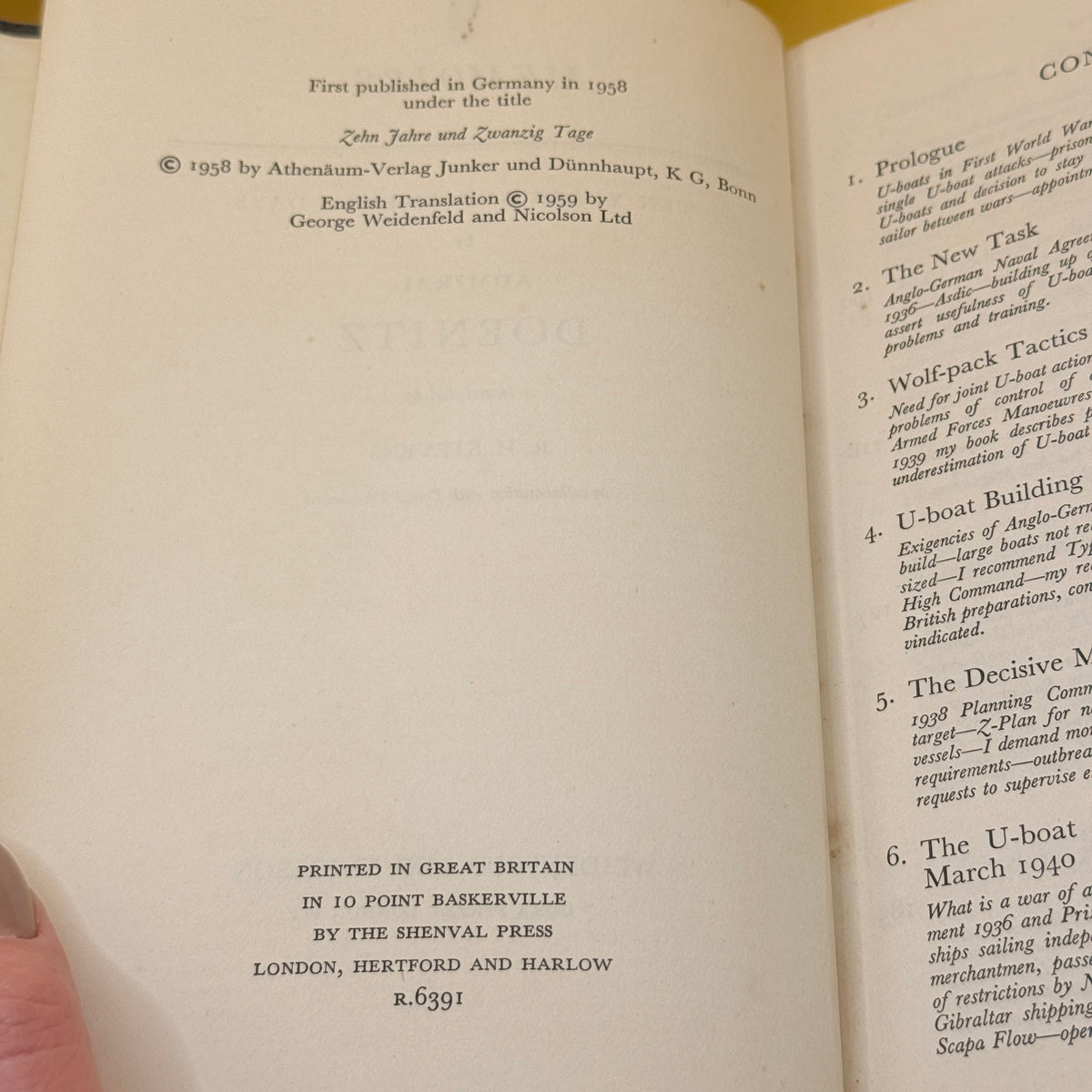 Memoirs: Ten Years and Twenty Days by Admiral Doenitz (1959)