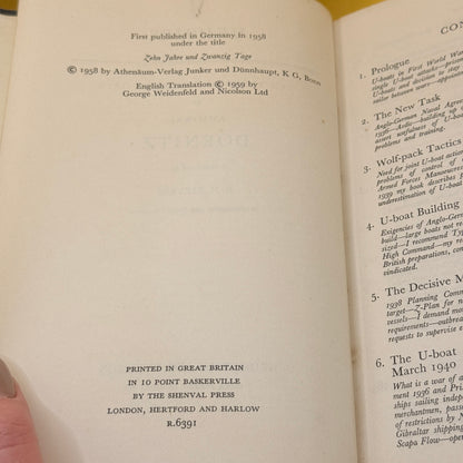 Memoirs: Ten Years and Twenty Days by Admiral Doenitz (1959)
