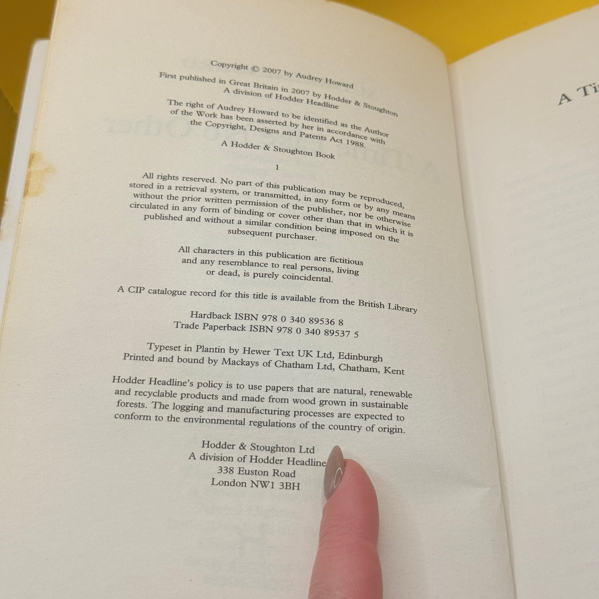 A Time Like No Other by Audrey Howard