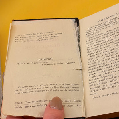 Nedjeljni i Blagdanski Misal by Dr. Fabijan Veraja (1966, Croatian)