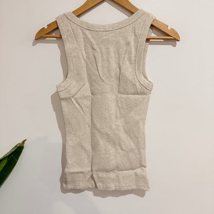 Ceres Life Zoe Contour Rib Scoop Tank Size XS