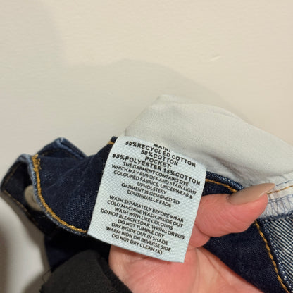 AERE High-Rise Hem Detail Jeans Size 12
