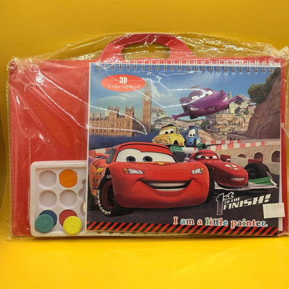 Disney Pixar Cars 3D Colouring Book and Paint Set