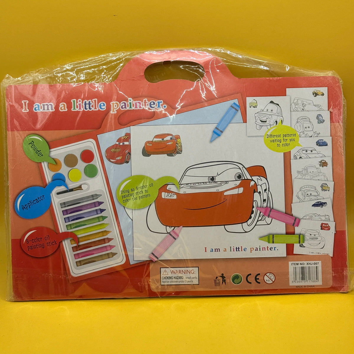 Disney Pixar Cars 3D Colouring Book and Paint Set