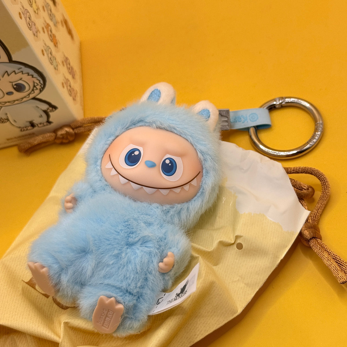 Pop Mart The Monsters Pin for Love Blue Plush Pendant
