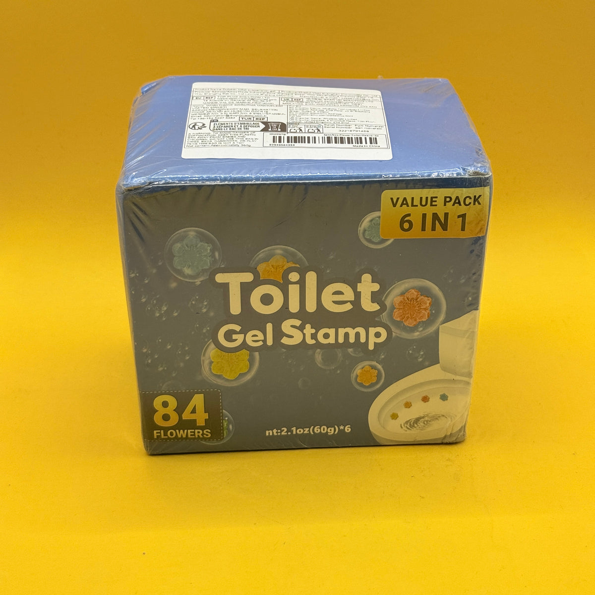 Toilet Gel Stamp Value Pack 6 x 60 g 84 Flowers