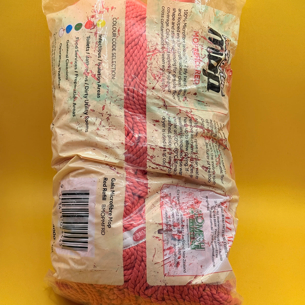 Gala Red Microfibre Mop Refill