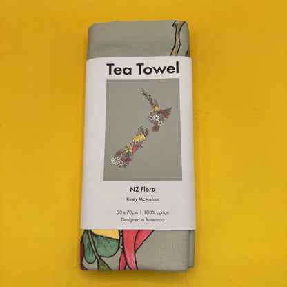 Image Vault NZ Flora Cotton Tea Towel 50 x 70 cm