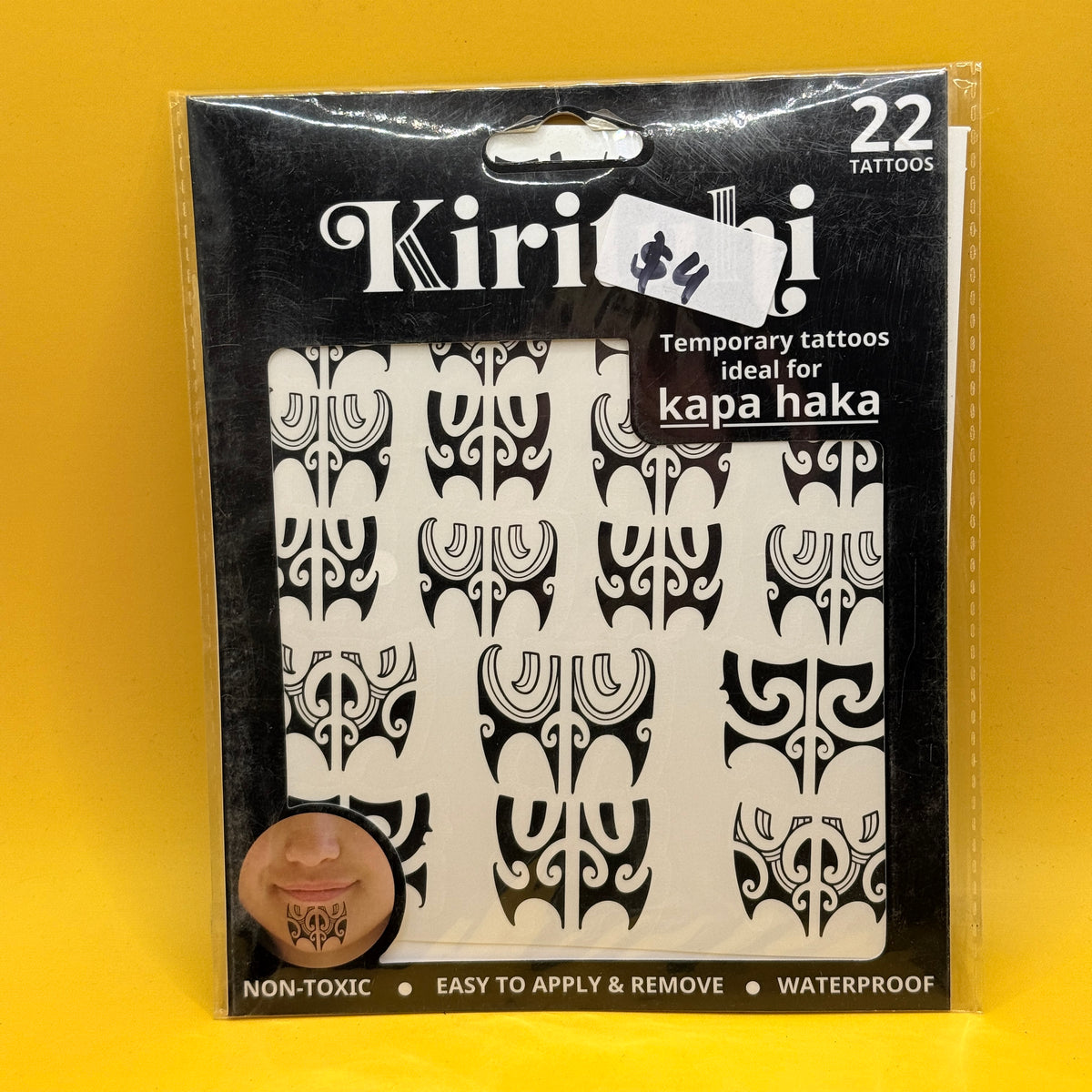 Kirituhi Kapa Haka Temporary Tattoo Set 28 Pieces