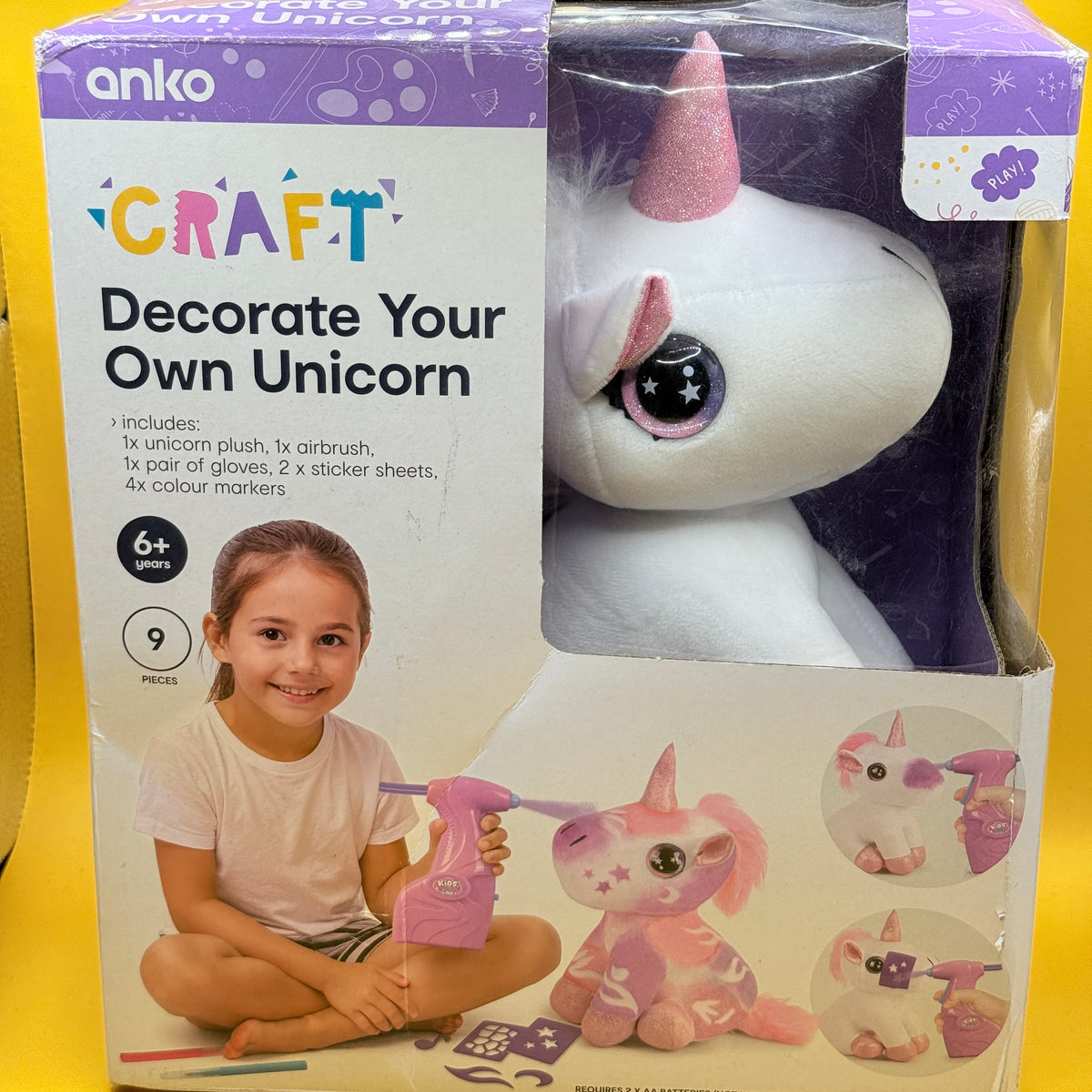 Anko Decorate Your Own Unicorn Kit & Colouring Book Bundle Anko Decorate Your Own Unicorn Kit & Colouring Book Bundle