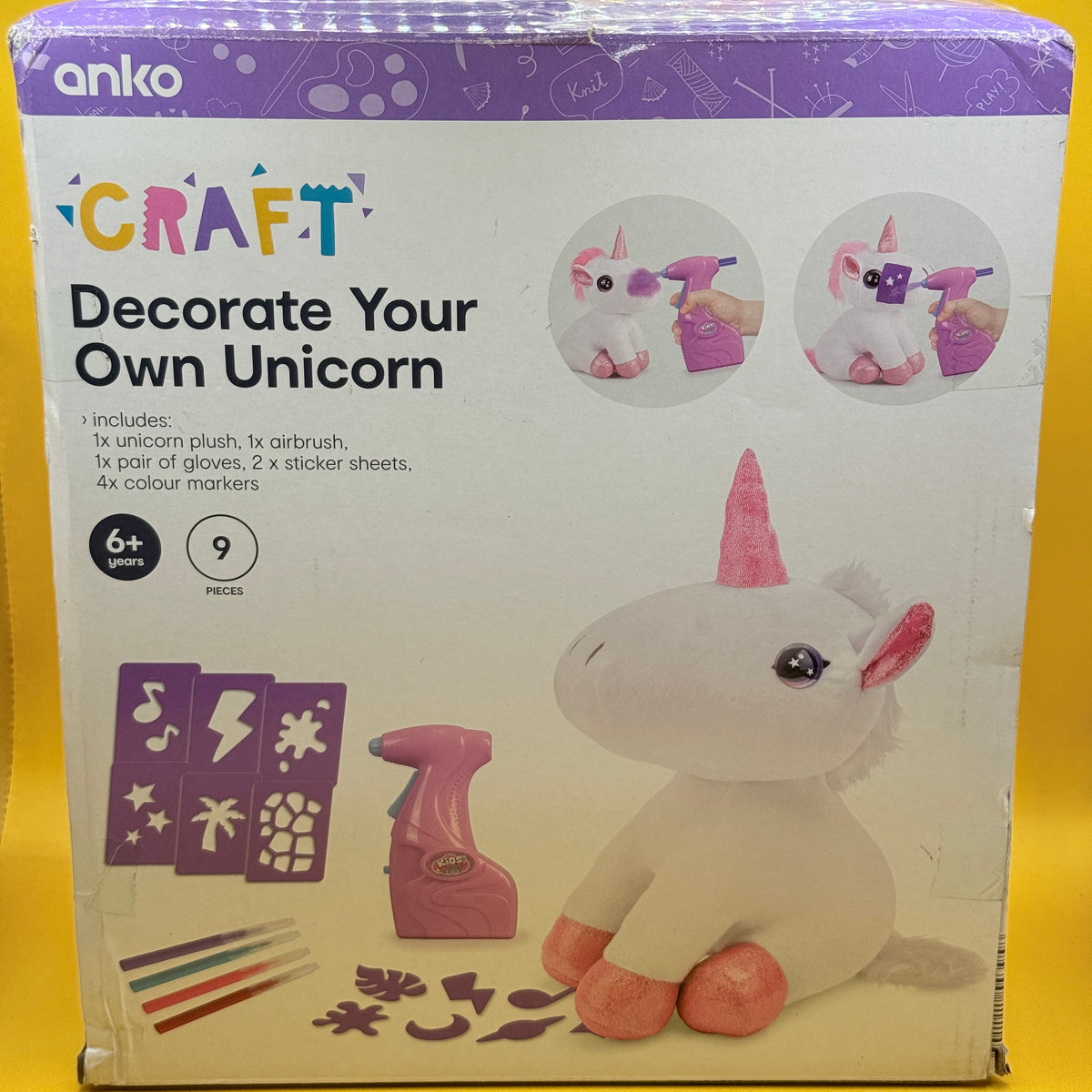 Anko Decorate Your Own Unicorn Kit & Colouring Book Bundle Anko Decorate Your Own Unicorn Kit & Colouring Book Bundle